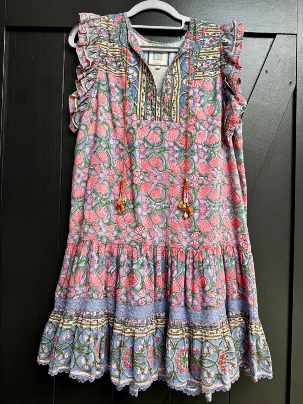 Bell by Alicia Bell Amira Mini Dress w/ Belt - Medium - Silk & Cotton - Like New - Picture 8 of 16
